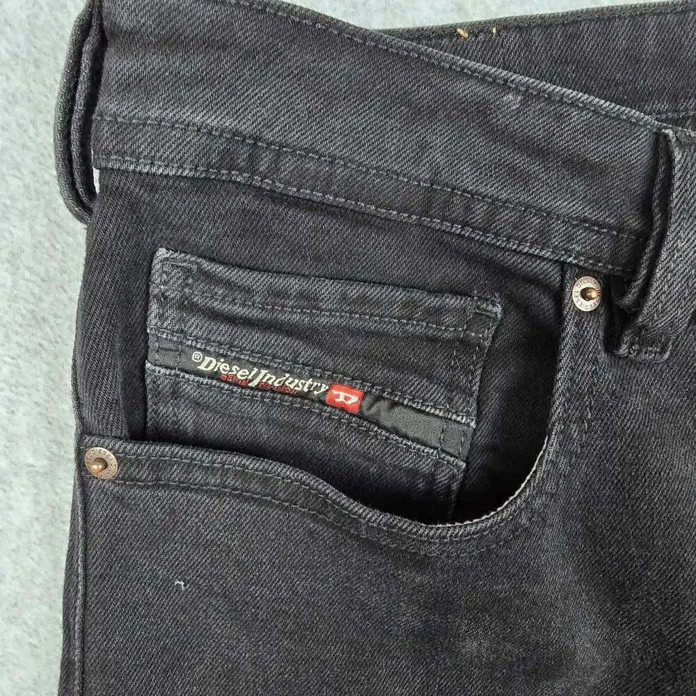 NWT Diesel Mens 34x31 Black Button Fly 2007 Zatiny Jeans